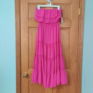 1. State Fuchsia Pleated Skirt